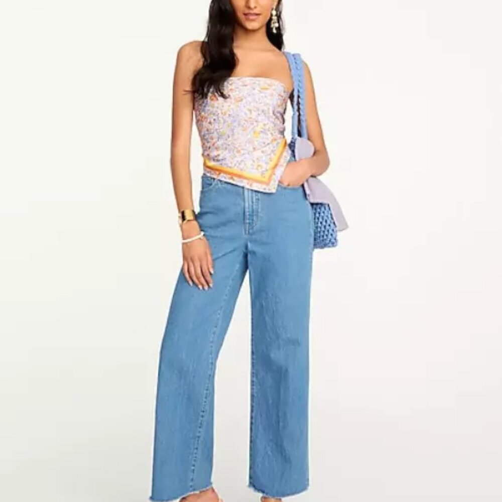 J. Crew slim wide-leg jean in Medium Indigo wash